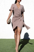 Load image into Gallery viewer, Eleni Wrap Mini Dress