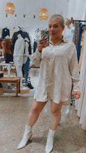 Load image into Gallery viewer, Luxe Life Oversized Shirt Dress By Sage The Label
