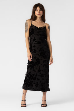 Kendal Floral Velvet Print Dress