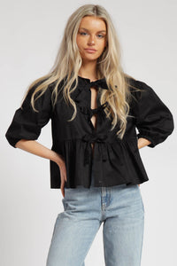 Anabella Poplin Top