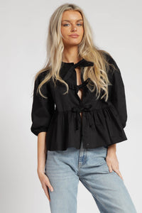 Anabella Poplin Top