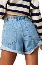 Load image into Gallery viewer, Danni Roll Cuff Denim Short By Free People