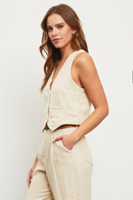 Load image into Gallery viewer, Savey Linen Vest