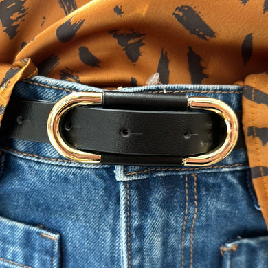 Loop Oval Buckle Belt