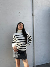 Load image into Gallery viewer, Aki Turtle Neck Striped Sweater By Sadie &amp; Sage