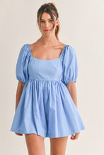 Load image into Gallery viewer, Blue Babydoll Romper