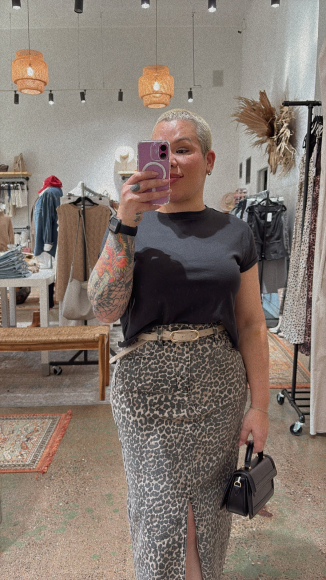 Marine Leopard Skirt