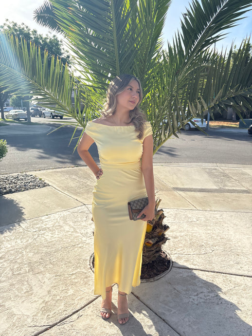 Golden Hour Satin Dress
