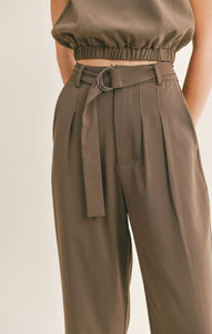 Winona Belted Trousers By Sage The Label