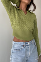 Load image into Gallery viewer, Santiago Cropped Long Sleeve Top