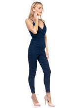 Load image into Gallery viewer, Bali Stretch Denim Jumpsuit