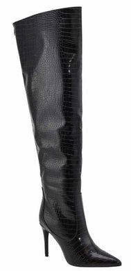 Worst Behavior Over The Knee Boot (Black)