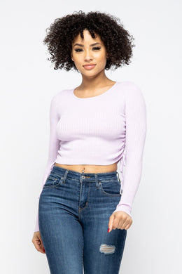 High Standards Crop Top (Lavender)