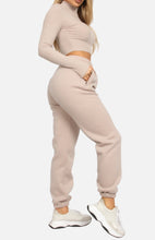Load image into Gallery viewer, On The Run High Waist Sweatpants (Taupe)